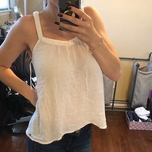 White roxy tank, flowy